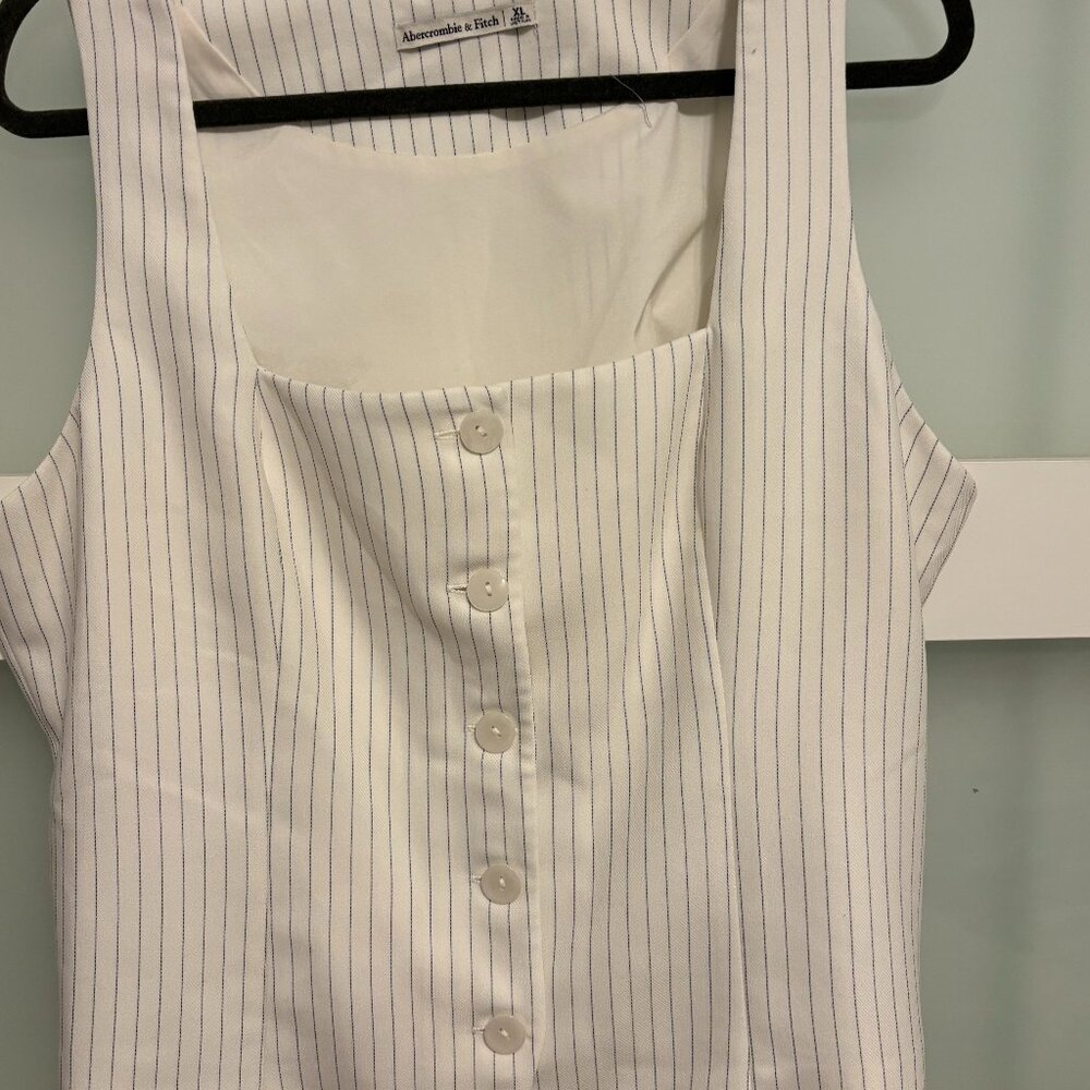 Abercrombie & Fitch Grey & White(soft) Vest